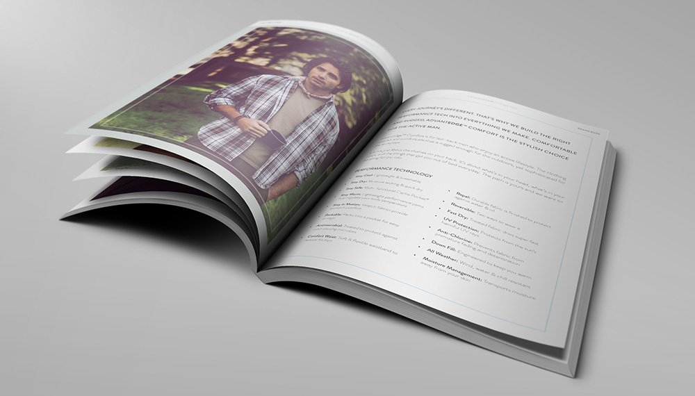 AdvantEdge Comfort brand book spread