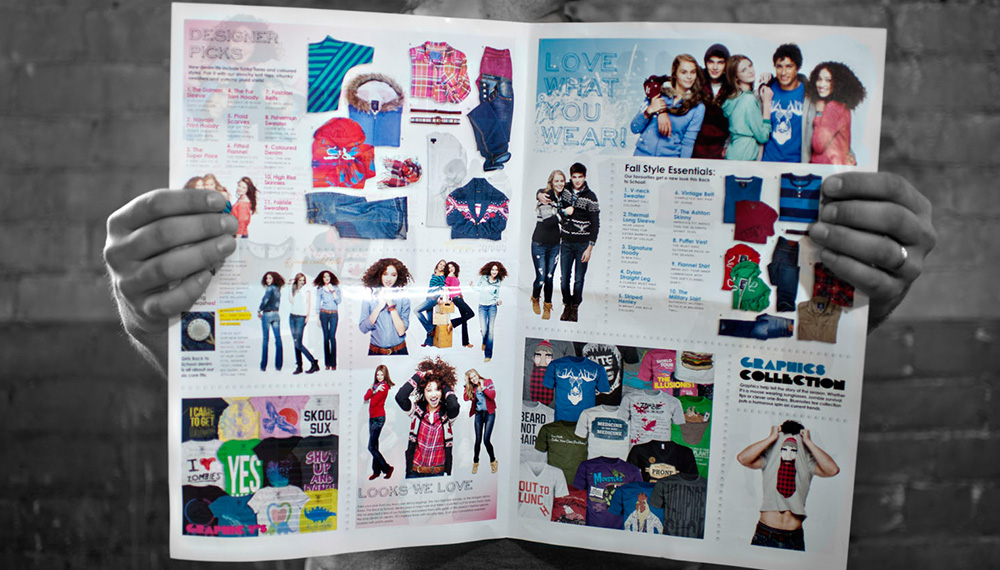 Bluenotes seasonal campaign book creative