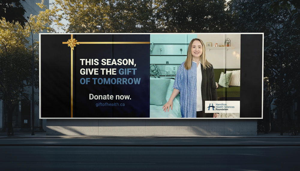 Hamilton Health Sciences Foundation campaign billboard creative
