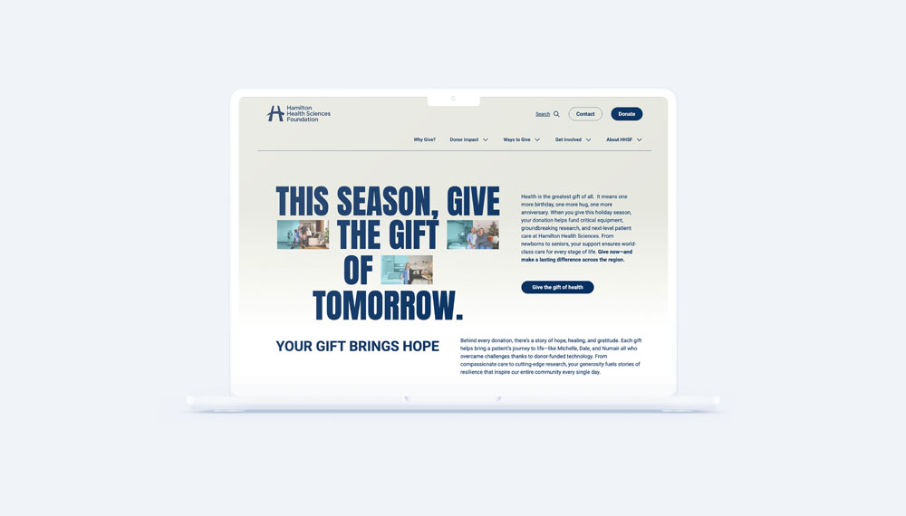 Hamilton Health Sciences Foundation Gift of Health campaign