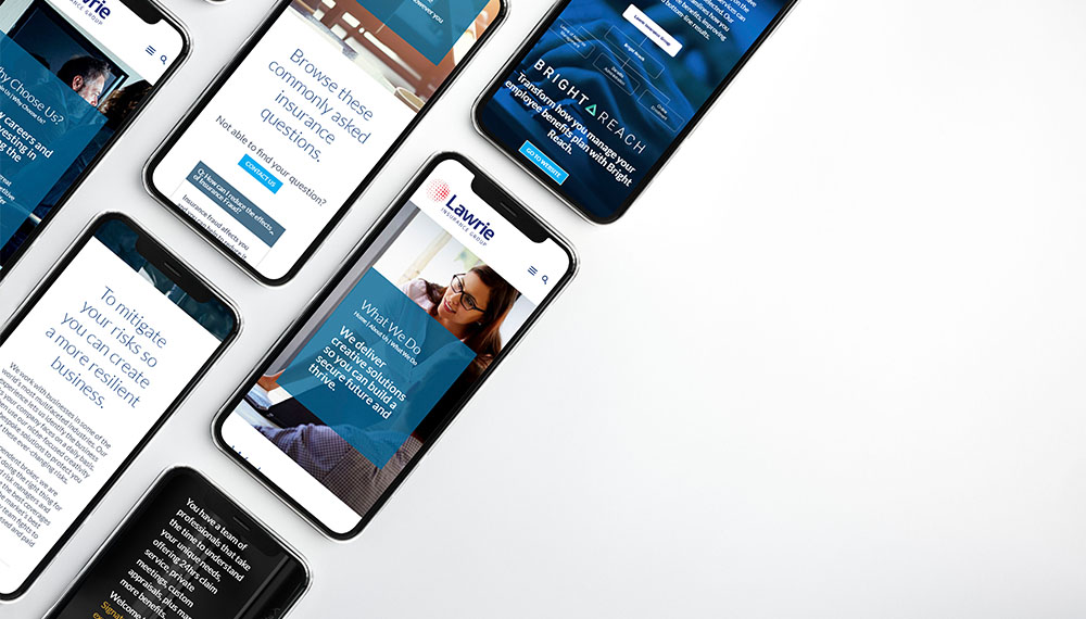 Lawrie Insurance Group website pages