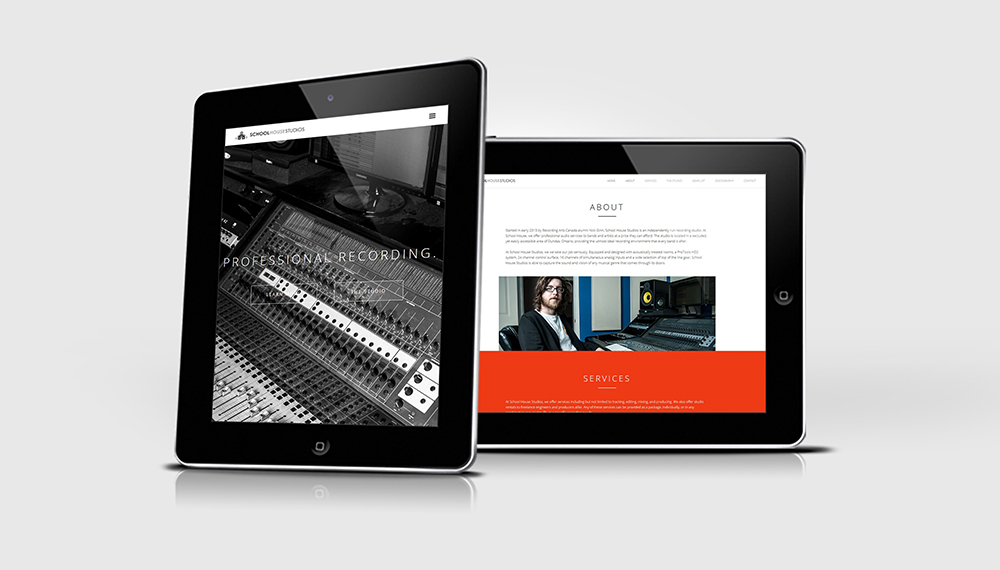 Website design and responsive device presentation