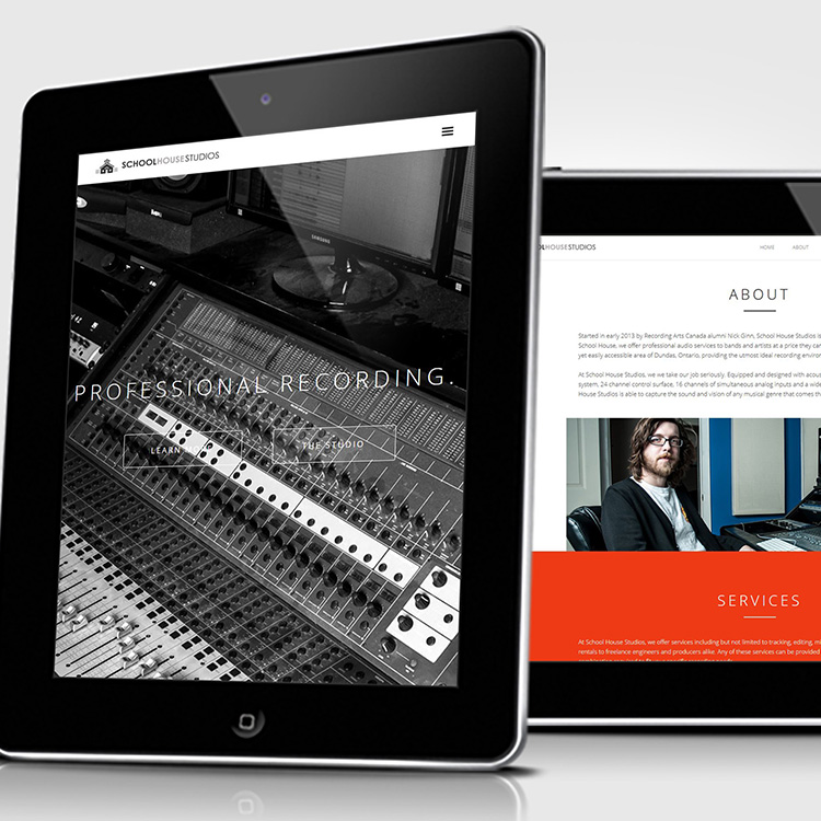 Collection of website design projects